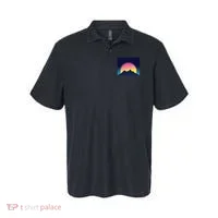 Retrowave Mountains Polo thumb 0