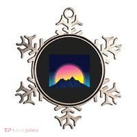 Retrowave Mountains Ornament thumb 0