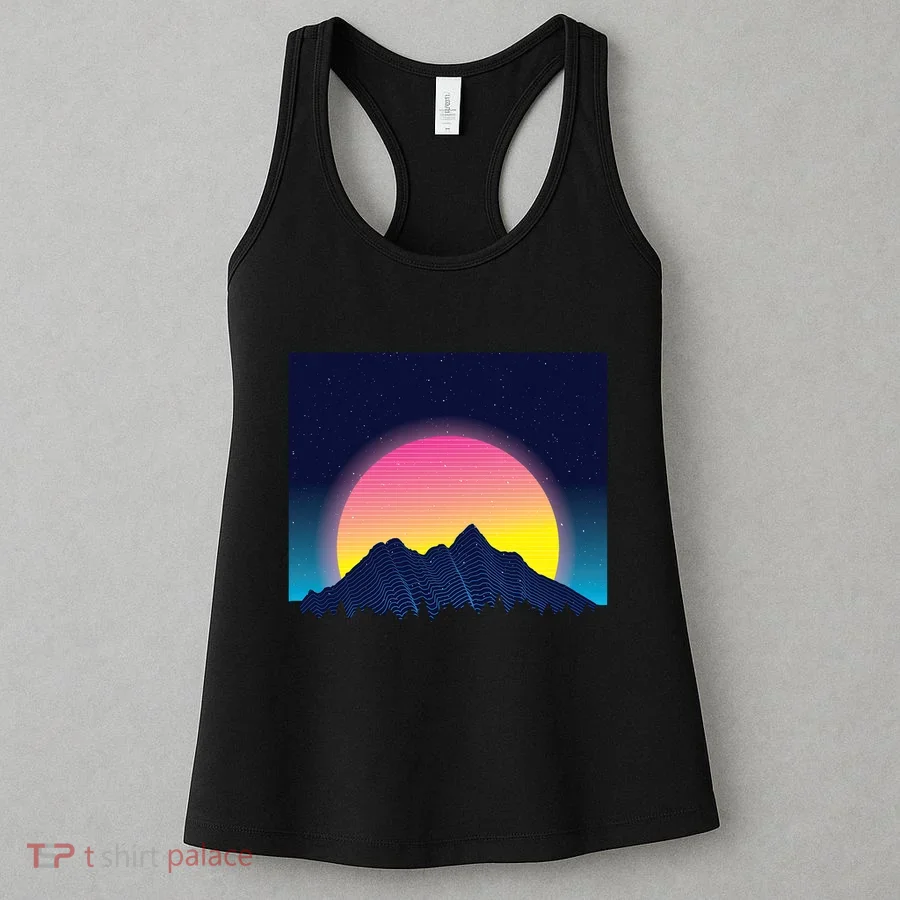 Retrowave Mountains Women's Tank Top