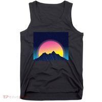Retrowave Mountains Tank Top thumb 0