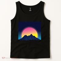 Retrowave Mountains Tank Top thumb 2
