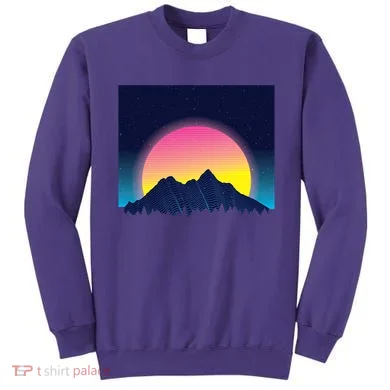 Retrowave Mountains Sweatshirt