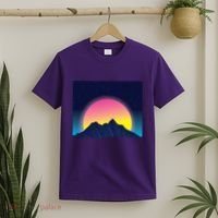 Retrowave Mountains T-Shirt thumb 2