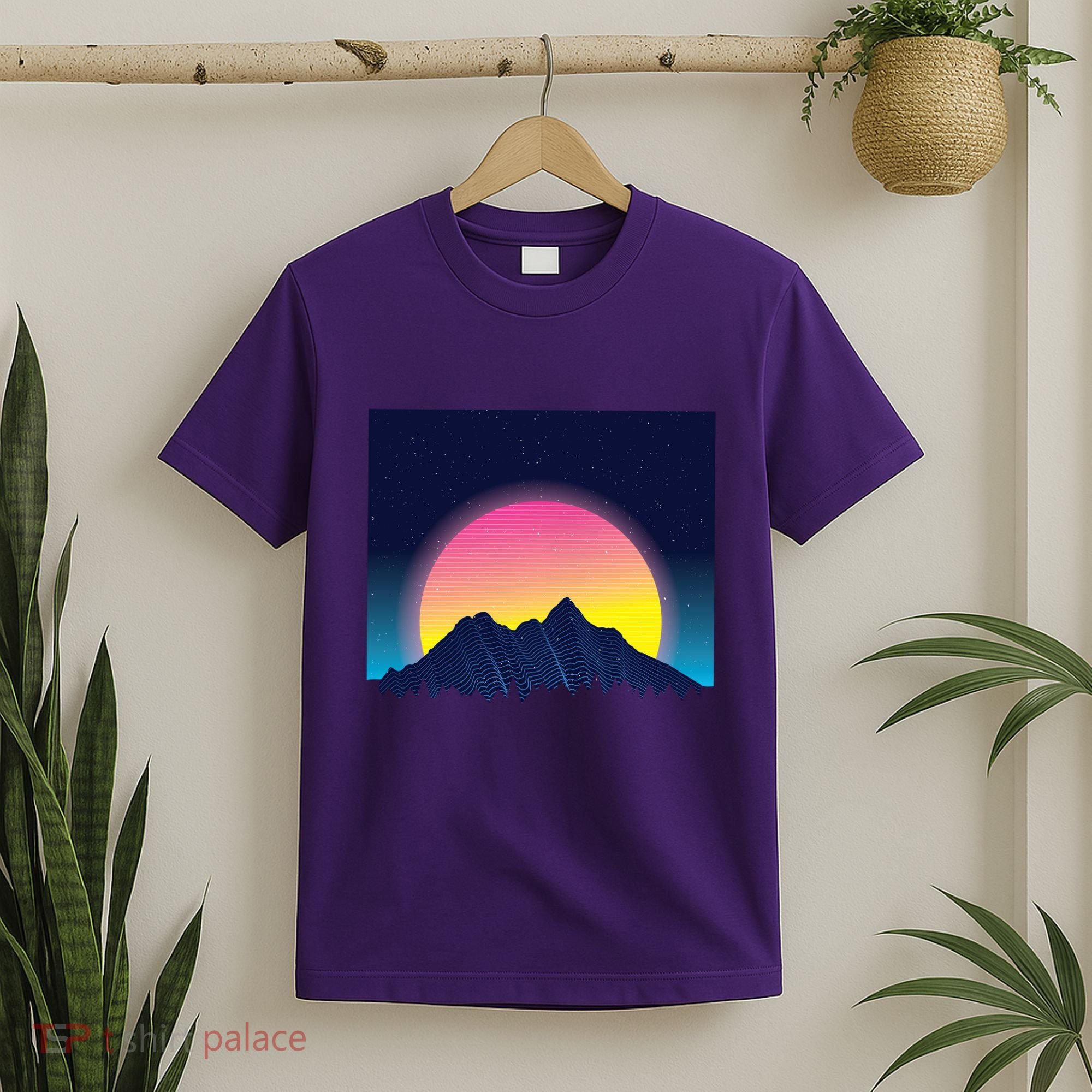 Retrowave Mountains T-Shirt