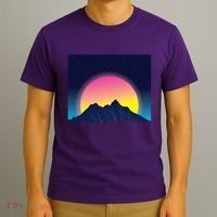 Retrowave Mountains T-Shirt thumb 3