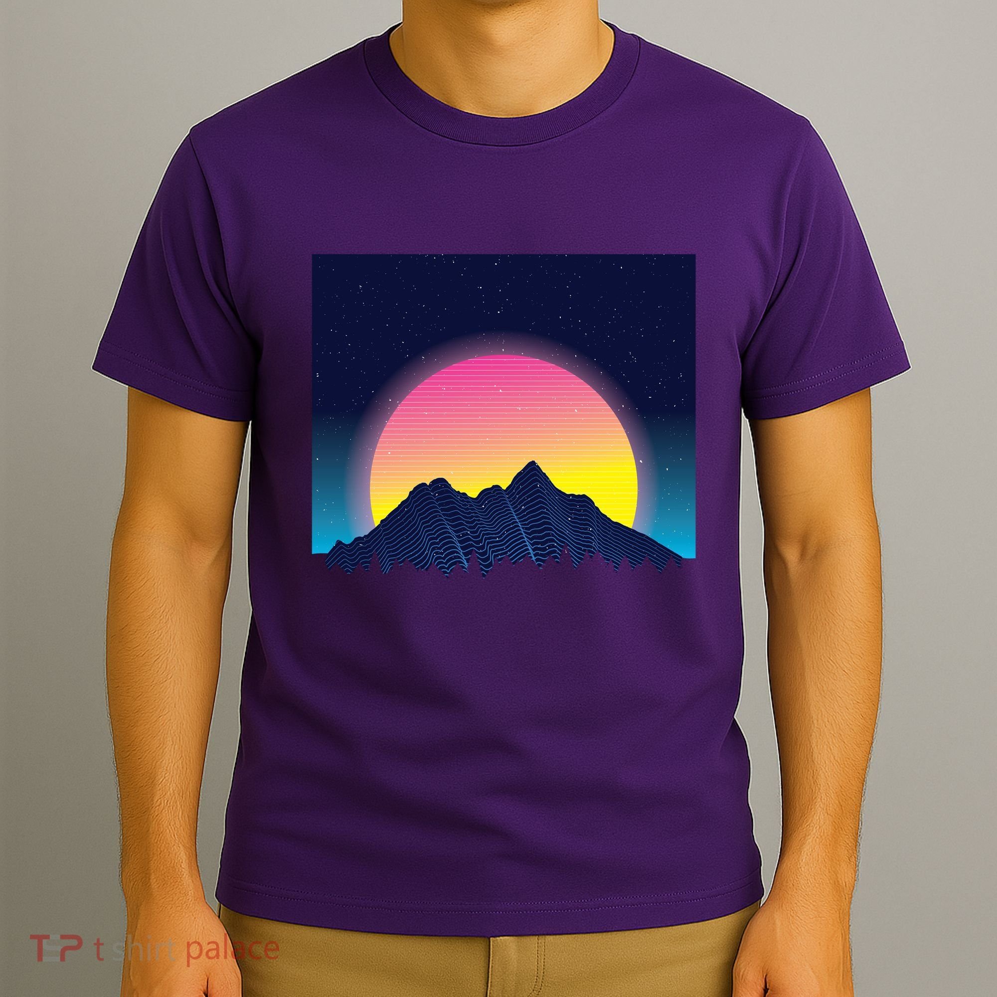 Retrowave Mountains T-Shirt