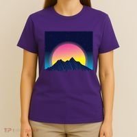 Retrowave Mountains T-Shirt thumb 4