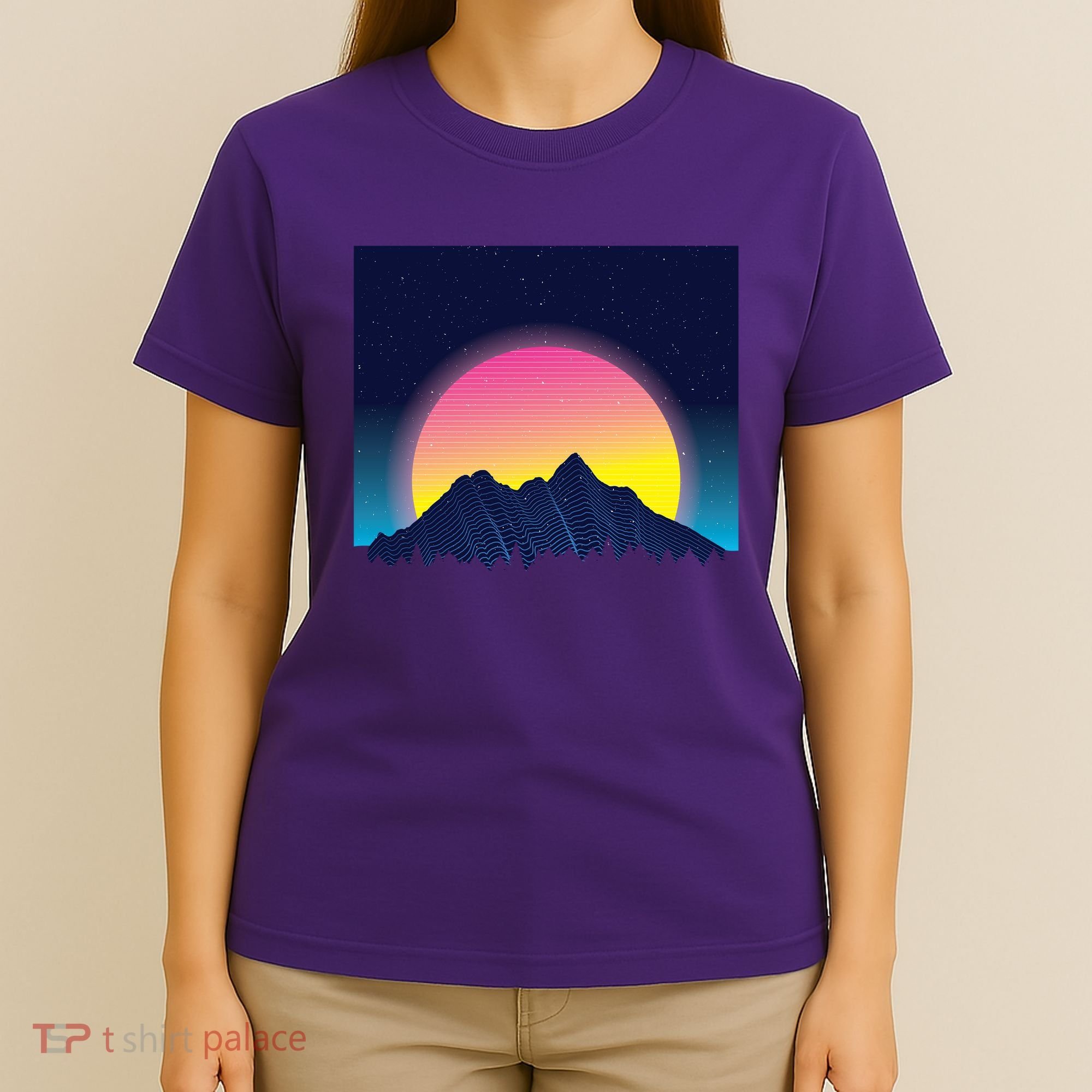 Retrowave Mountains T-Shirt
