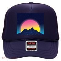 Retrowave Mountains Hat thumb 0