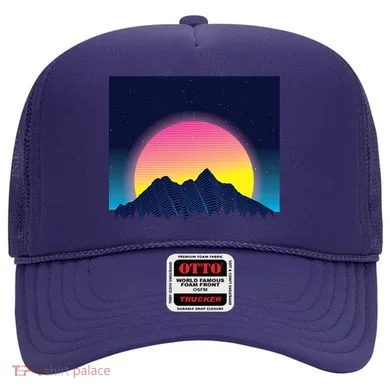 Retrowave Mountains Hat