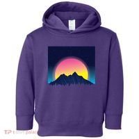 Retrowave Mountains Toddler Hoodie thumb 0