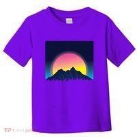 Retrowave Mountains Toddler T-Shirt thumb 0