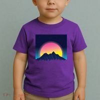 Retrowave Mountains Toddler T-Shirt thumb 2