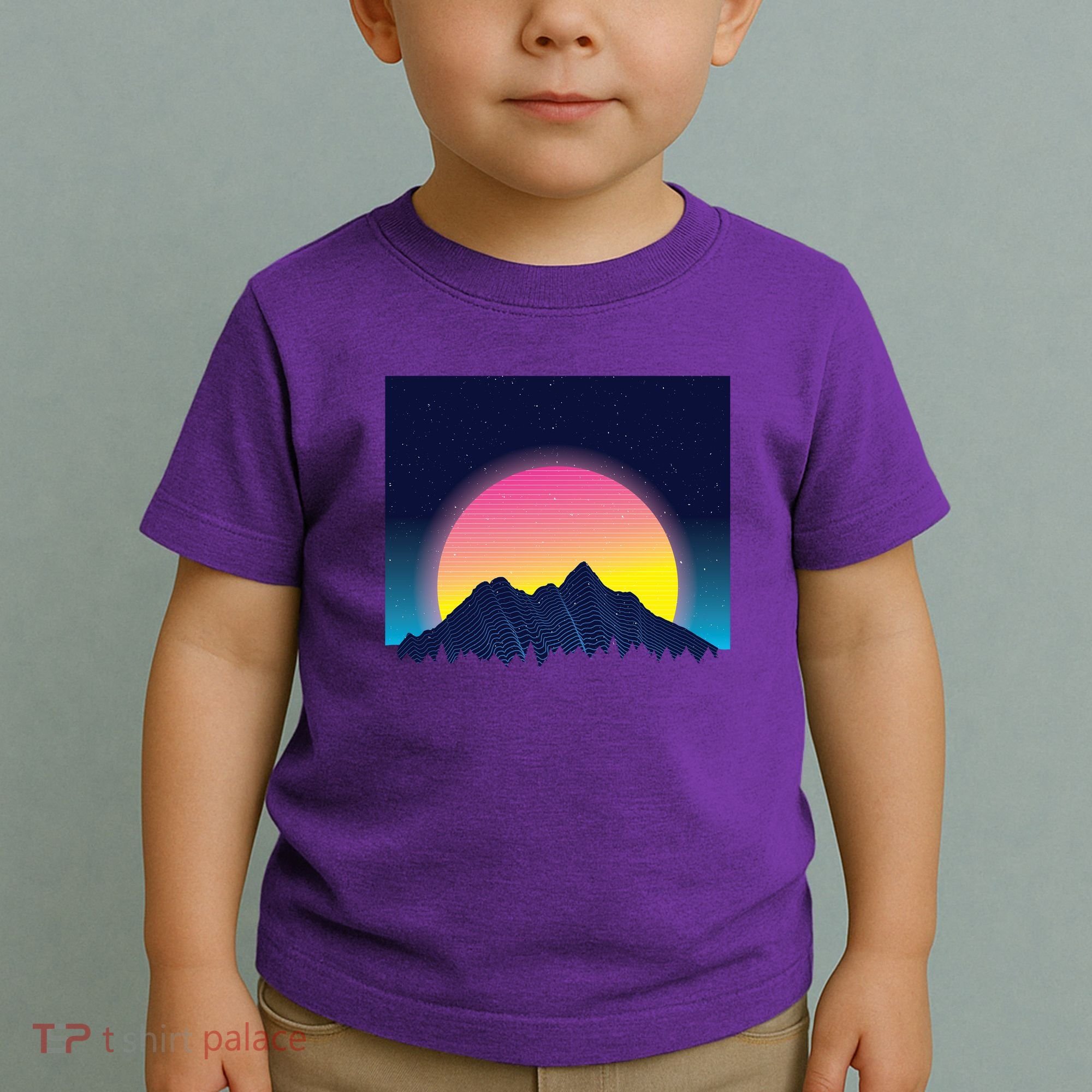 Retrowave Mountains Toddler T-Shirt