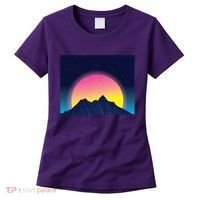 Retrowave Mountains Women's T-Shirt thumb 0