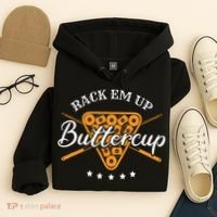 Rack Em Up Buttercup Pool Billiard Team Hoodie thumb 4
