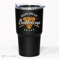 Rack Em Up Buttercup Pool Billiard Team Tumbler thumb 0
