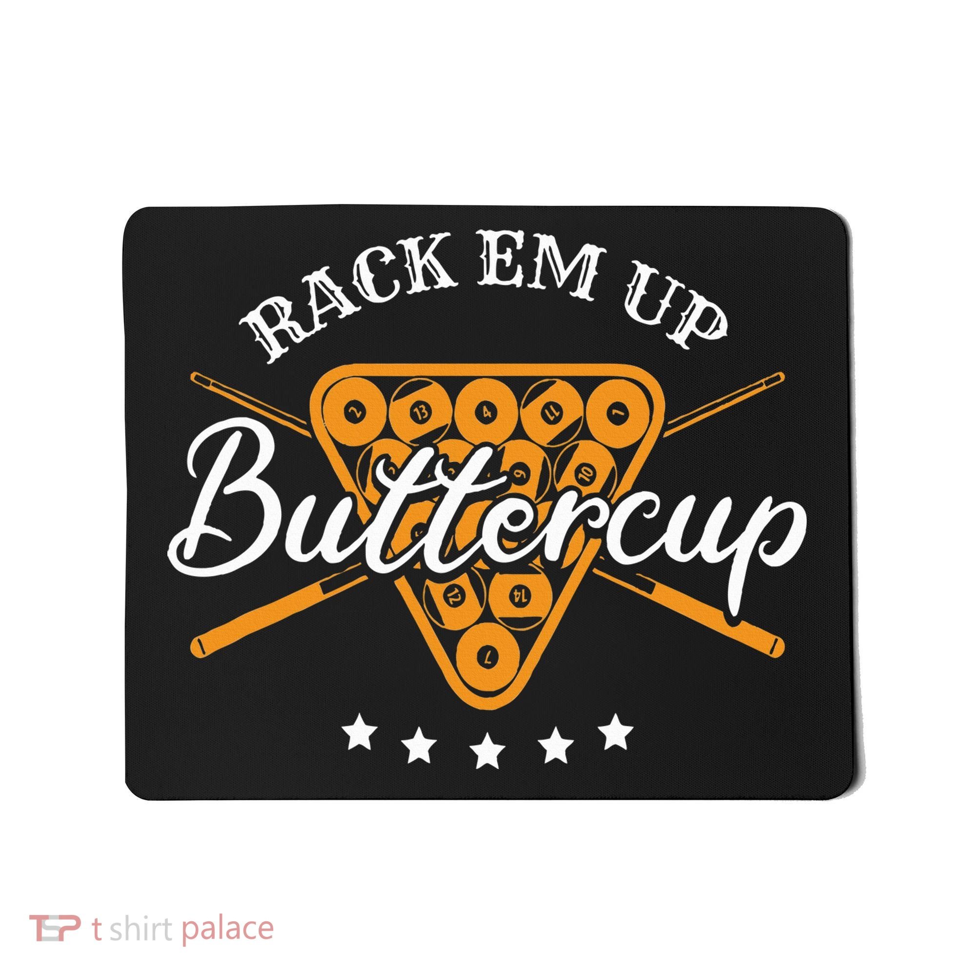 Rack Em Up Buttercup Pool Billiard Team Mousepad