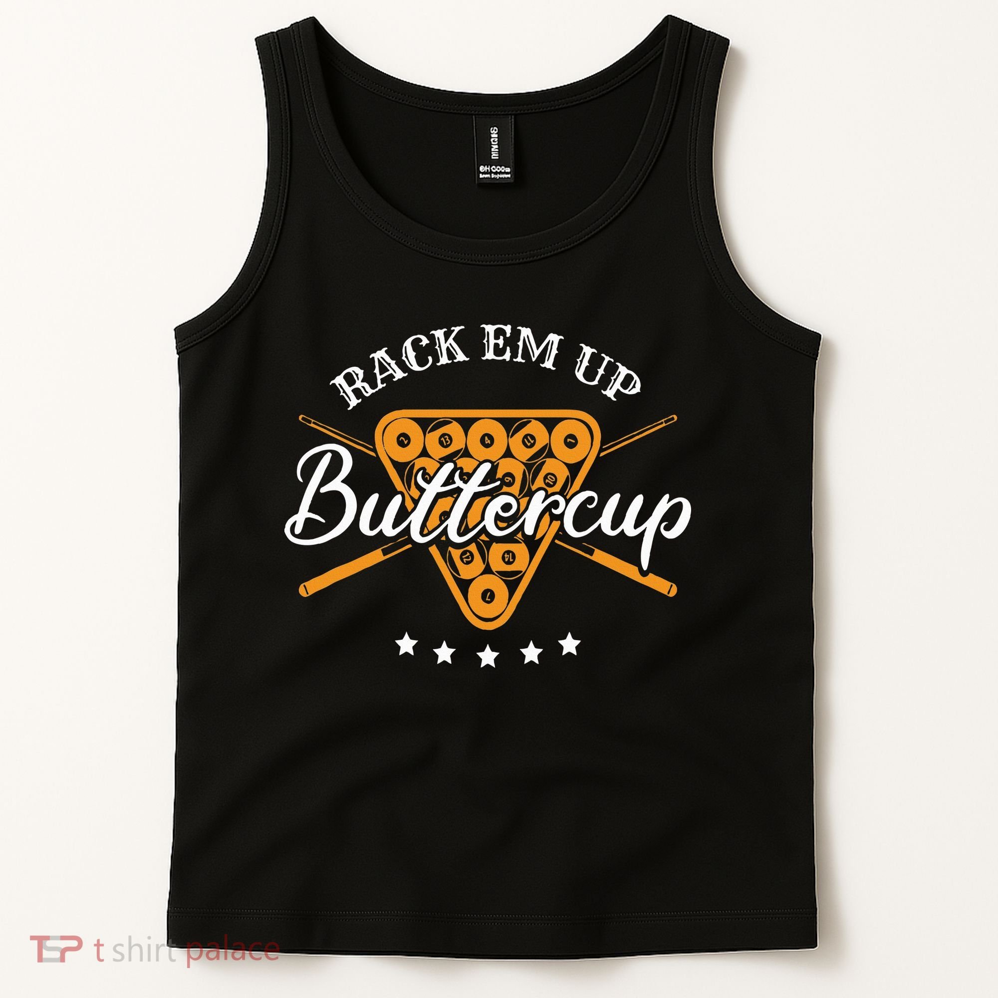 Rack Em Up Buttercup Pool Billiard Team Tank Top