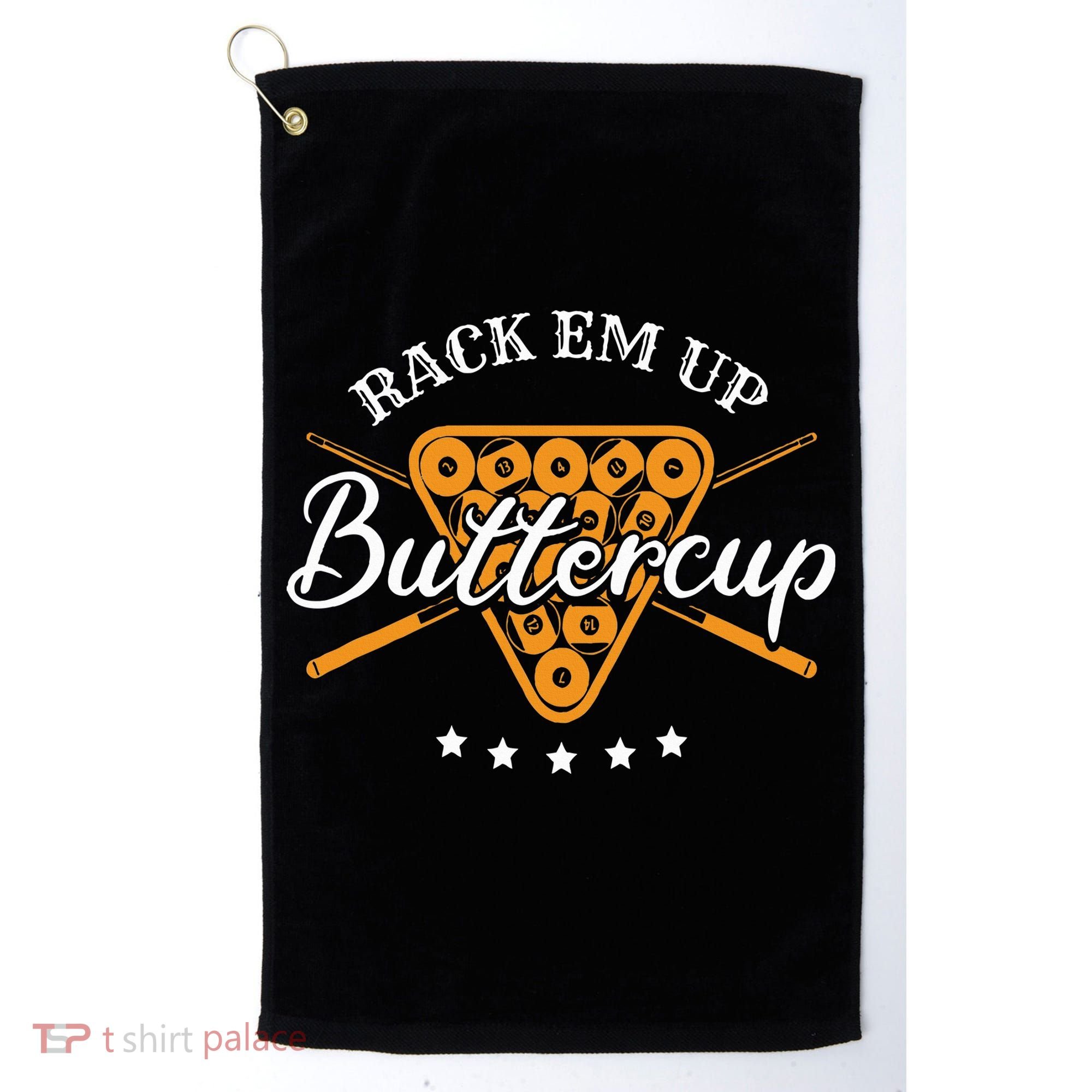 Rack Em Up Buttercup Pool Billiard Team Golf Towel