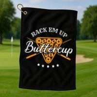 Rack Em Up Buttercup Pool Billiard Team Golf Towel thumb 1