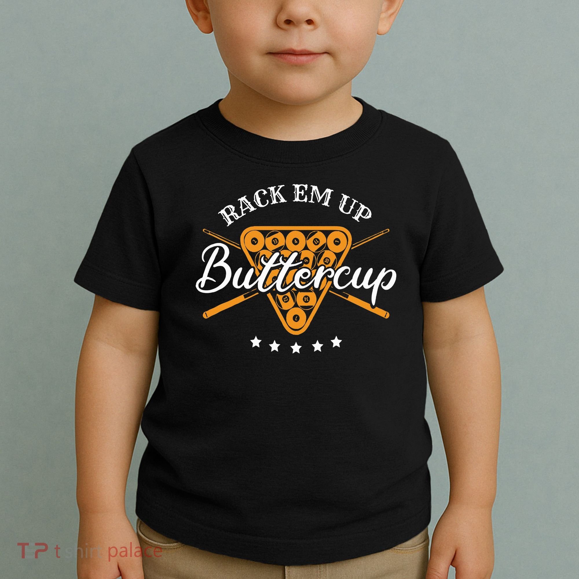 Rack Em Up Buttercup Pool Billiard Team Toddler T-Shirt