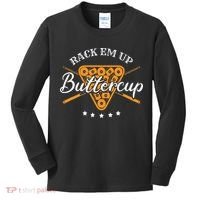 Rack Em Up Buttercup Pool Billiard Team Kids Long Sleeve Shirt thumb 0