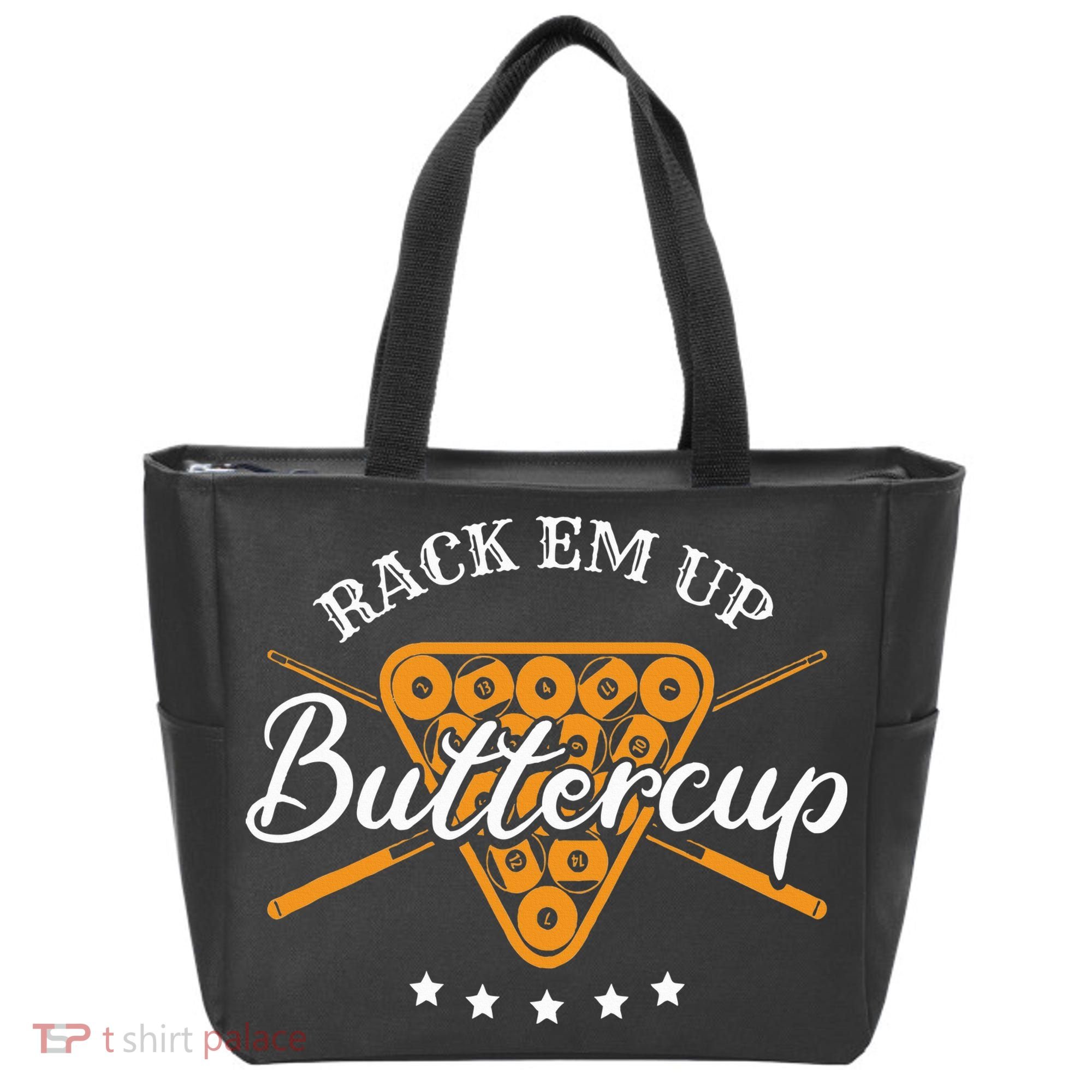 Rack Em Up Buttercup Pool Billiard Team Tote Bag