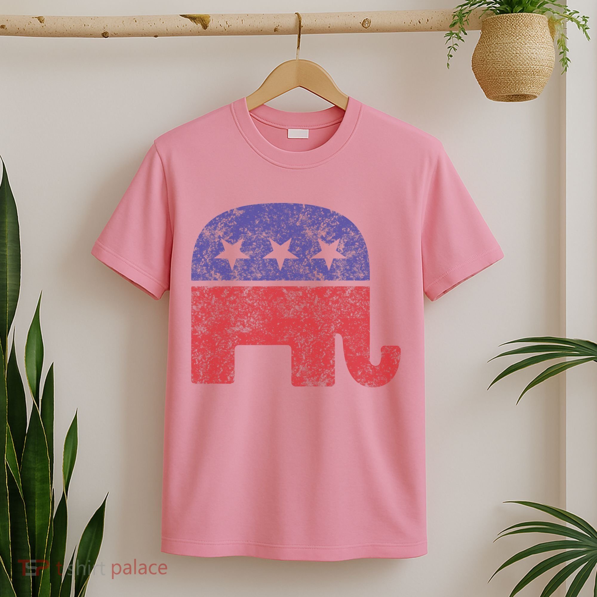 Republican Elephant Vintage Logo Gift T-Shirt
