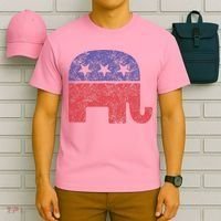 Republican Elephant Vintage Logo Gift T-Shirt thumb 6