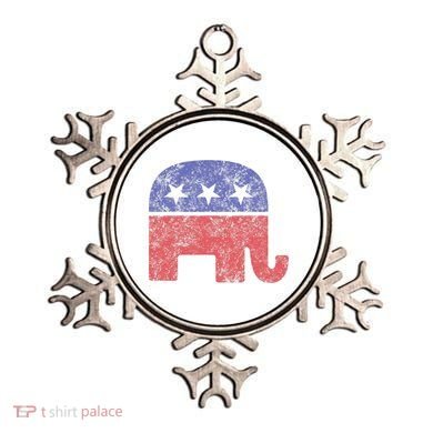 Republican Elephant Vintage Logo Gift Ornament