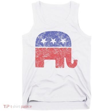 Republican Elephant Vintage Logo Gift Tank Top