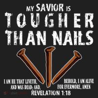 Revelation My Savior Is Tougher Than Nails Women's Sweatshirt thumb 2