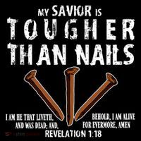 Revelation My Savior Is Tougher Than Nails T-Shirt thumb 7