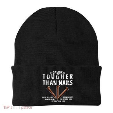 Revelation My Savior Is Tougher Than Nails Beanie