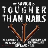 Revelation My Savior Is Tougher Than Nails Women's Hoodie thumb 2