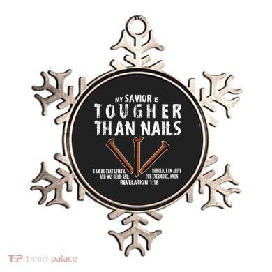 Revelation My Savior Is Tougher Than Nails Ornament