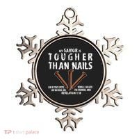 Revelation My Savior Is Tougher Than Nails Ornament thumb 0
