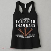 Revelation My Savior Is Tougher Than Nails Women's Tank Top thumb 3
