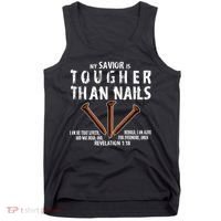 Revelation My Savior Is Tougher Than Nails Tank Top thumb 0