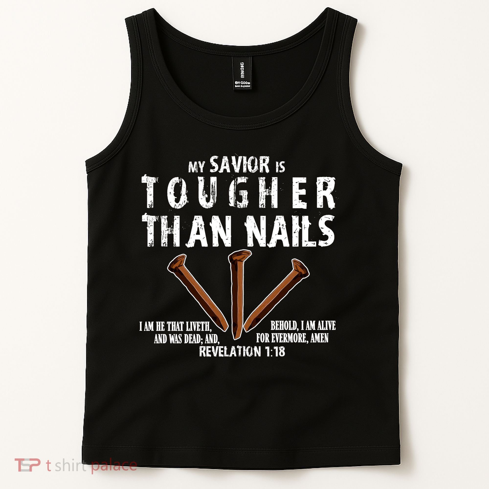 Revelation My Savior Is Tougher Than Nails Tank Top