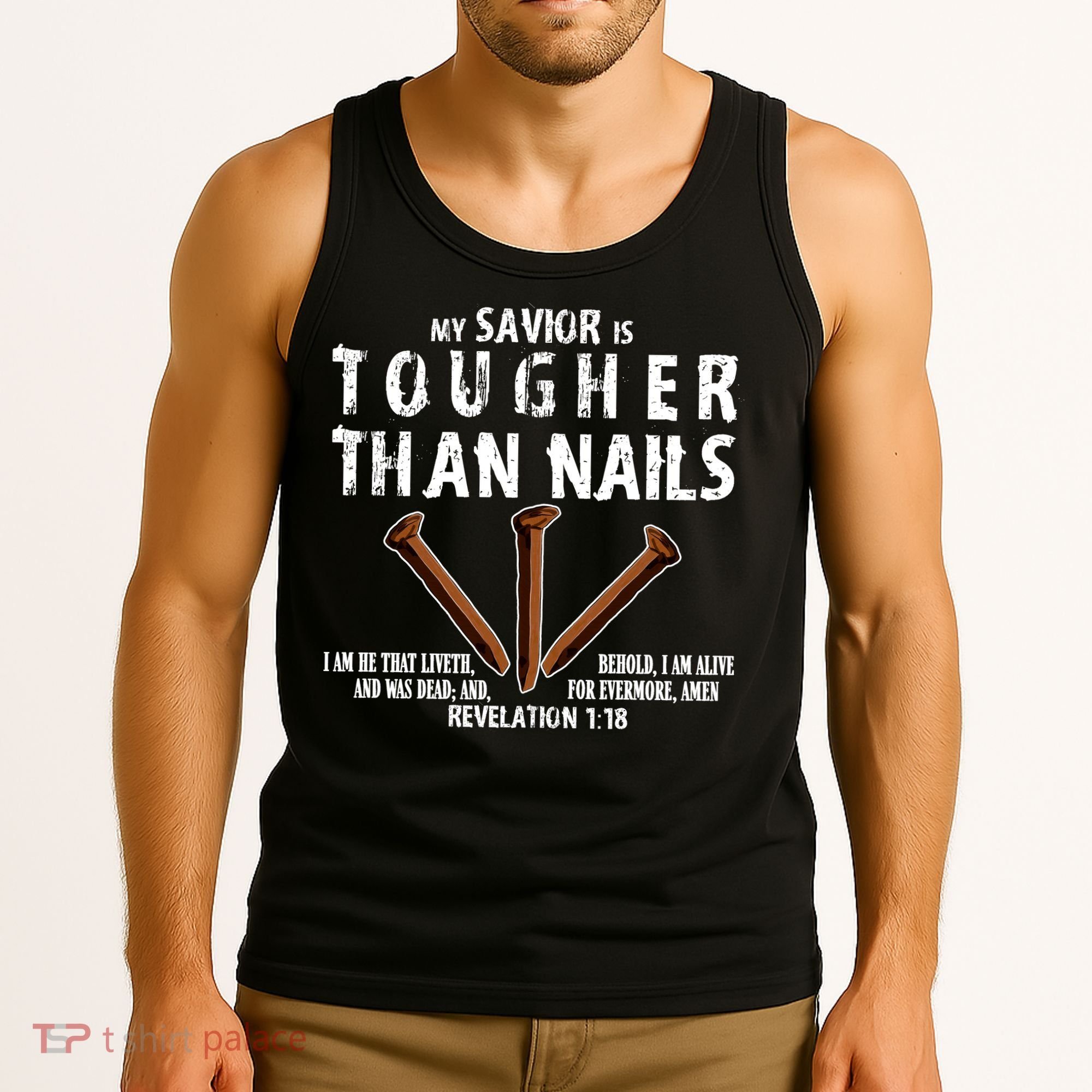 Revelation My Savior Is Tougher Than Nails Tank Top