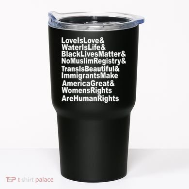Revolutionary Intersectional Love Is Love Tumbler