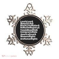 Revolutionary Intersectional Love Is Love Ornament thumb 0
