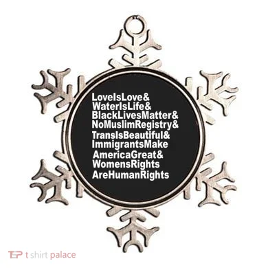 Revolutionary Intersectional Love Is Love Ornament