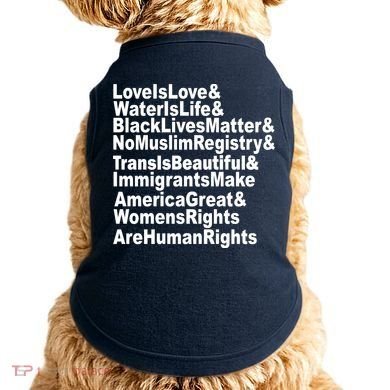 Revolutionary Intersectional Love Is Love Doggie Tank