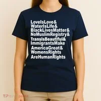 Revolutionary Intersectional Love Is Love T-Shirt thumb 4
