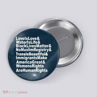 Revolutionary Intersectional Love Is Love Button thumb 0