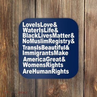 Revolutionary Intersectional Love Is Love Coaster