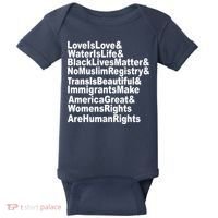 Revolutionary Intersectional Love Is Love Baby Bodysuit thumb 0